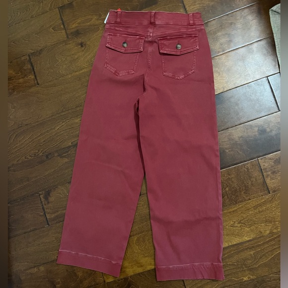 NWT Spanx Stretch Twill Cropped Pant/ Size Medium/ Wild Rose - Picture 7 of 7